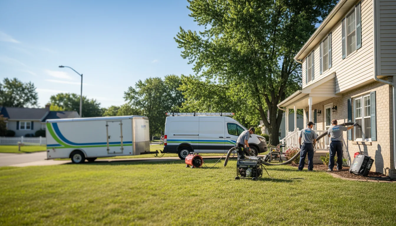 Flooded Basement Restoration And Cleanup With Repair in Burbank, IL near me